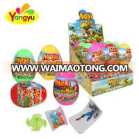 Funny toy surprise egg small toy with soft candy