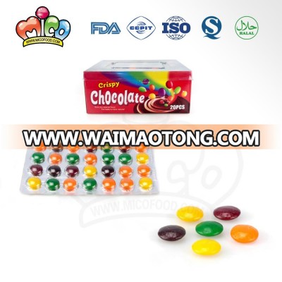 hot sale crispy rainbow chocolate bean